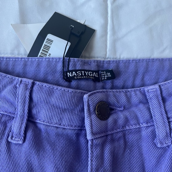 nasty gal purple straight leg pants - Picture 4 of 4